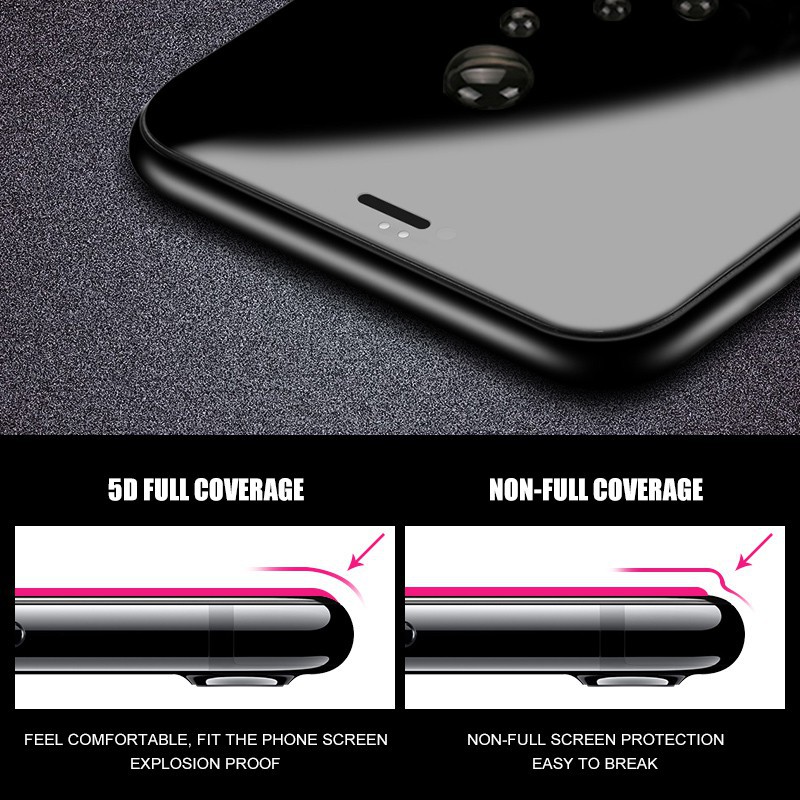 【Anti-blue】5D IPhone X 8 6 6s Plus 7 XS MAX XR X  9H tempered glass screen protector