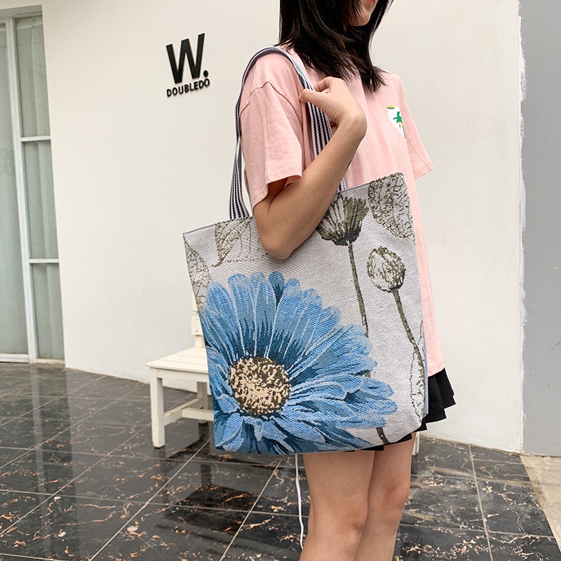 Túi xách ENVIROSAX chất liệu canvas họa tiết thổ cẩm xinh xắn thời trang