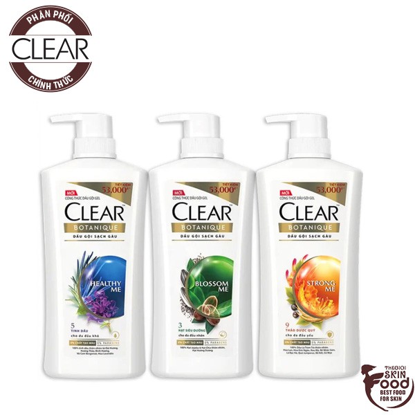 [630g] Dầu Gội Giảm Gàu, Nuôi Dưỡng Da Đầu Clear