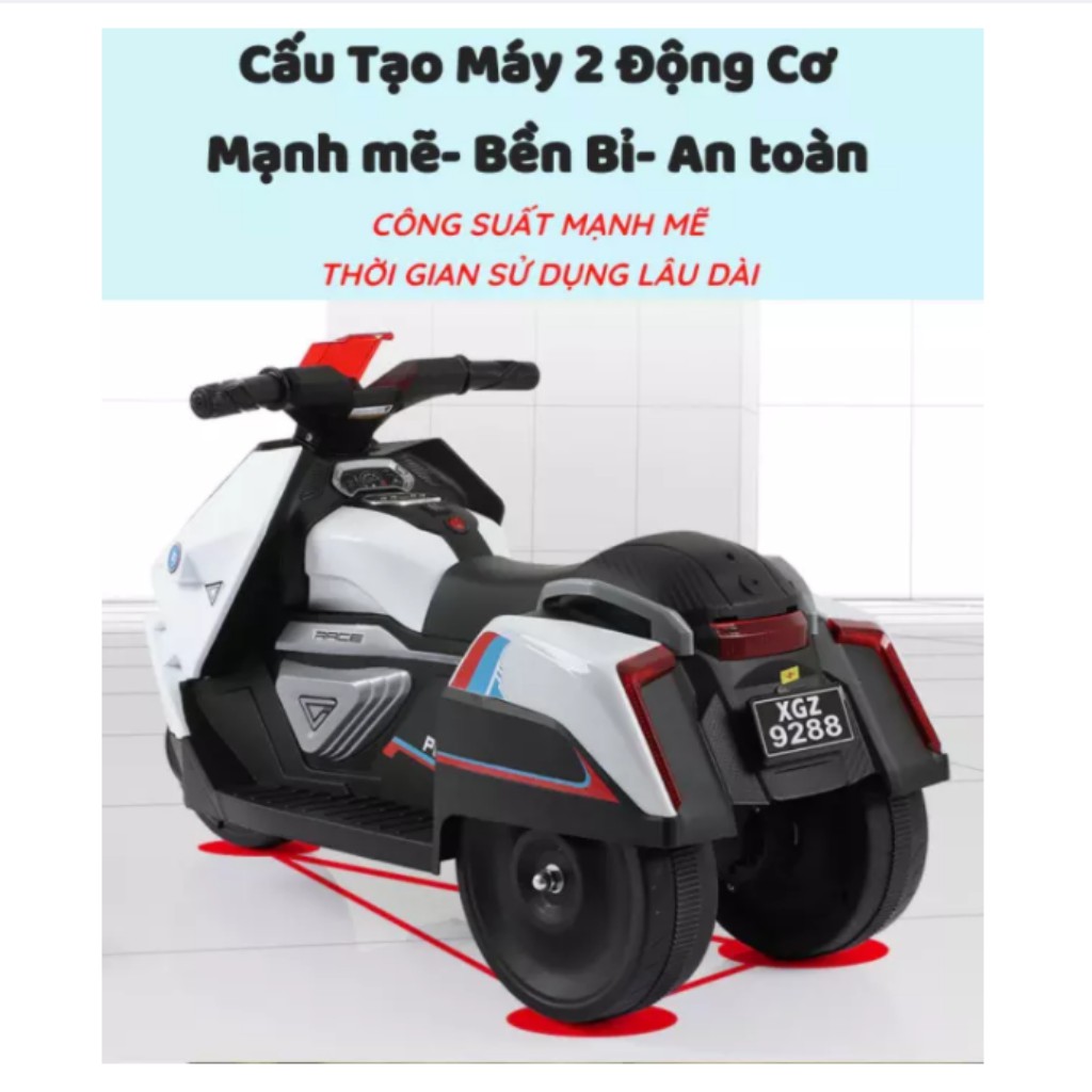 XE ĐIỆN , SIÊU XE MOTO SUPPER POWER CHO BÉ POWER KIDS