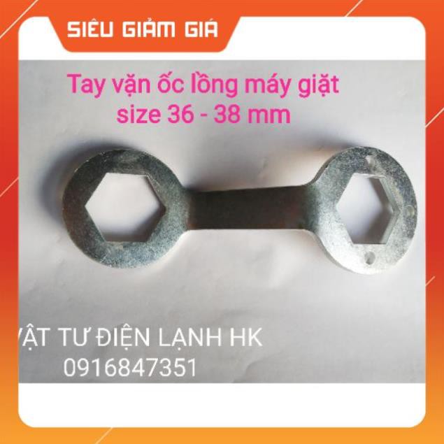 TAY VẶN ỐC LỒNG MÁY GIẶT - TRÒNG MỞ THÁO TÁN SIZE 36-38mm