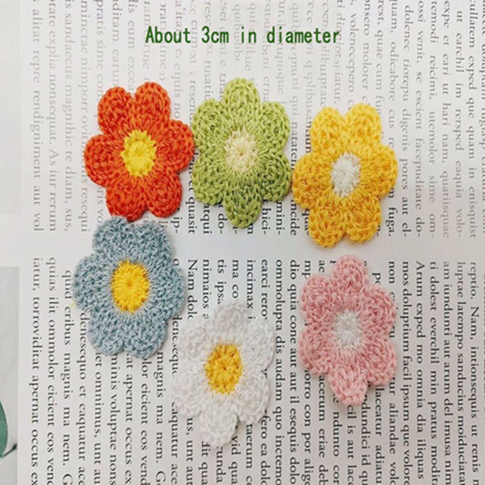 YIYU Sticker Ủi Thêu Hình Hoa Bằng Len