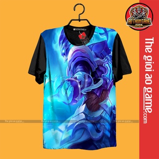 Áo LMHT , Áo Thun Liên Minh Huyền Thoại Thresh Unisex Nam Nữ Tay Ngắn Forn Rộng Vải / Thegioiaogame.com