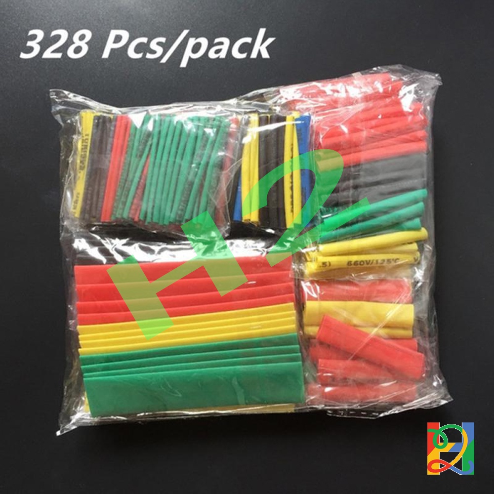 Bộ ống gen nhiêt, tui co nhiệt cách điện, nhiều màu, nhiều cỡ, các kích cỡ 328pcs, 530pcs, 580pcs