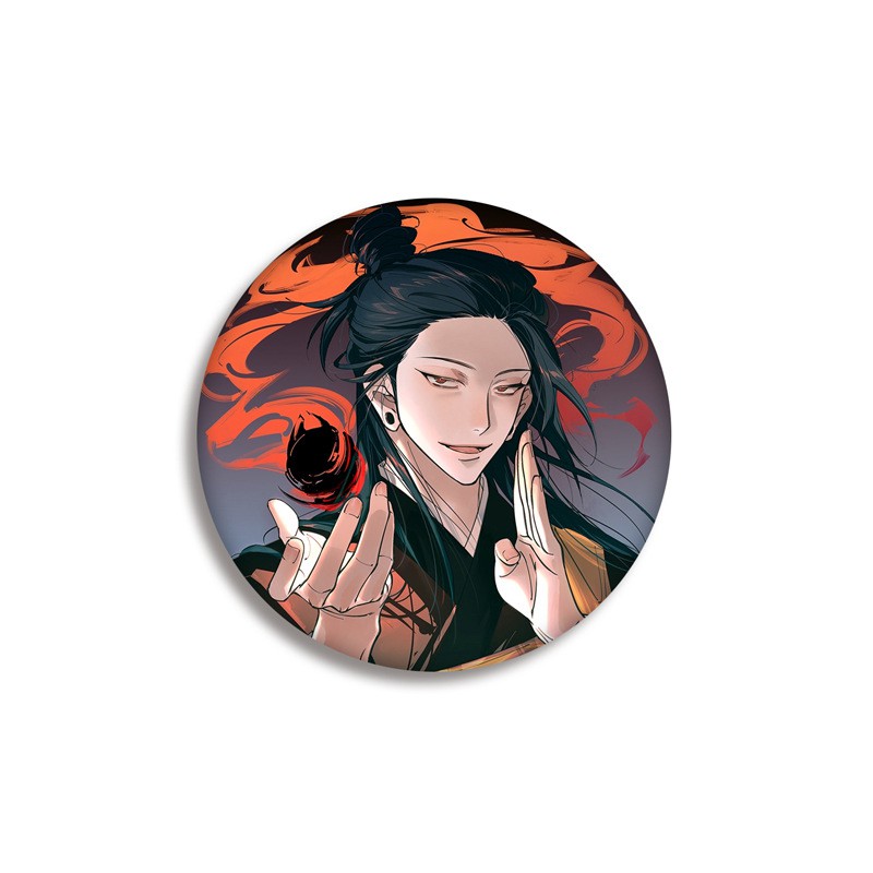 Huy hiệu cài áo IN HÌNH Jujutsu Kaisen Chú thuật hồi chiến anime chibi dễ thương tiện lợi