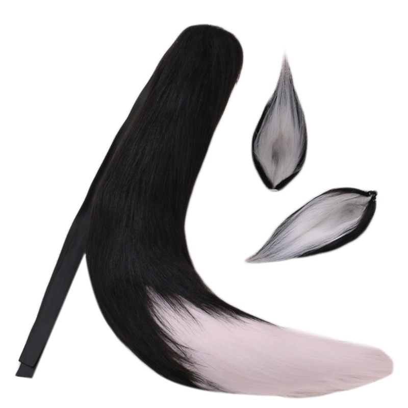 Tai Sói Giả Phối Lông Thú Dùng Hóa Trang Cho Người Lớn Và Trẻ Em