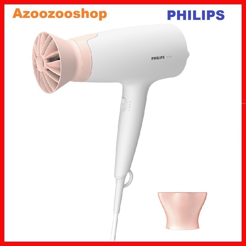 Máy sấy tóc Philips BHD300, 1600 W, 3 chế độ cài đặt nhiệt và tốc độ, hàng chính hãng