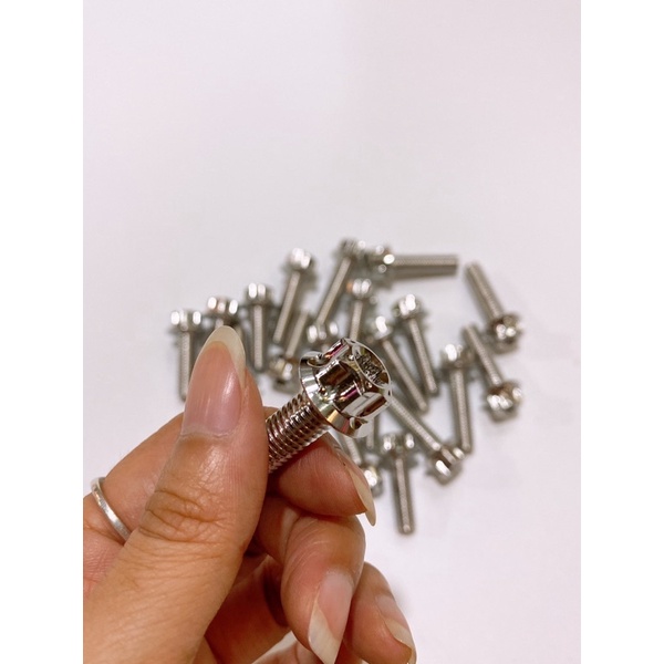 Ốc salaya inox 304 đầu trụ bông 8li đủ size gắn thông dụng mọi loại xe