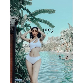 Bikini mãnh liền khoét eo siêu xinh 2 màu trắng đen