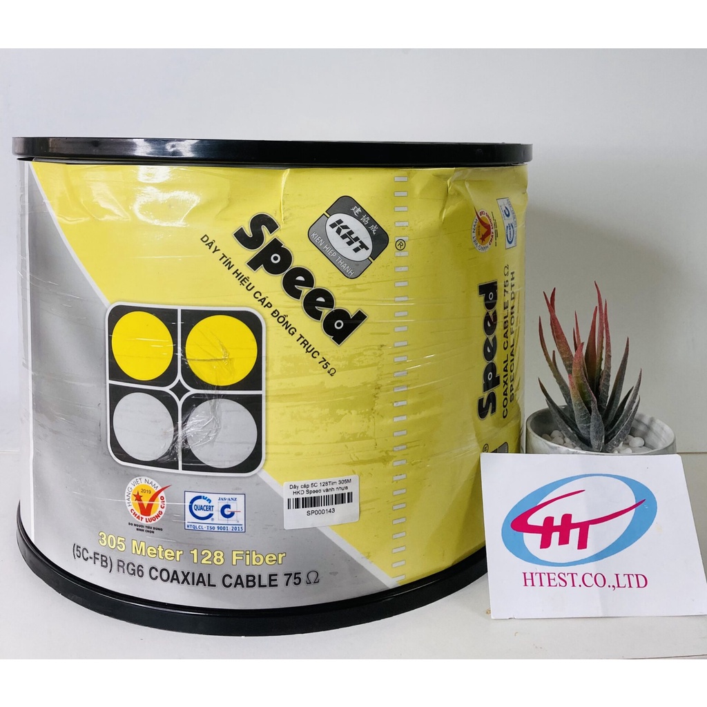 Dây cáp 5C 128Tim 305M HKD Speed vành nhựa - HÀNG CHÍNH HÃNG