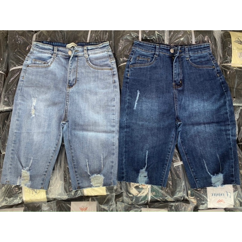 QUẦN JEAN  NGỐ RÁCH KIỂU FOM SIÊU  CAO