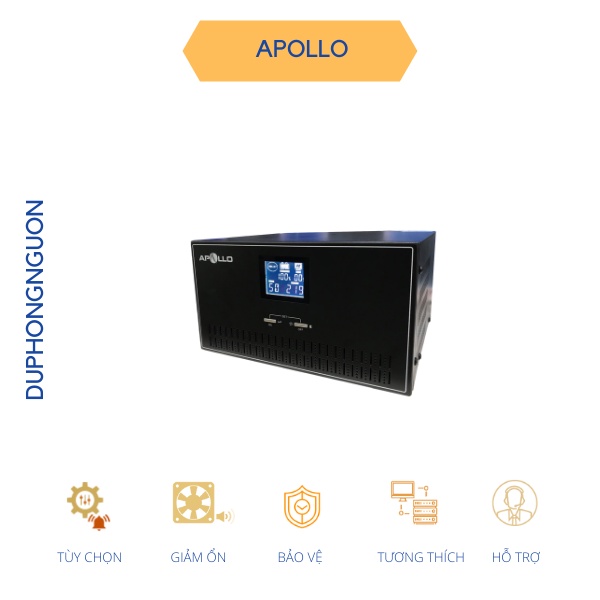💥Bộ kích điện Inverter Apollo KC1500 12V 1500VA 1000W - Sin Chuẩn