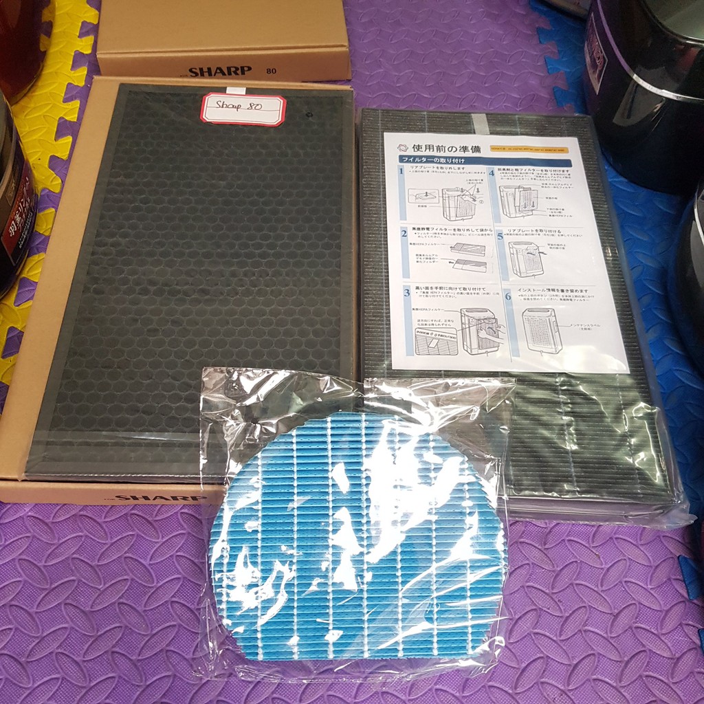 Màng lọc hepa màng lọc than hoạt tính màng tạo ẩm sharp KC W80 Y80 Z80