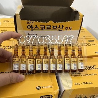 Vitamin C huons Hàn Quốc chuyên mix cấy tảo trắng da