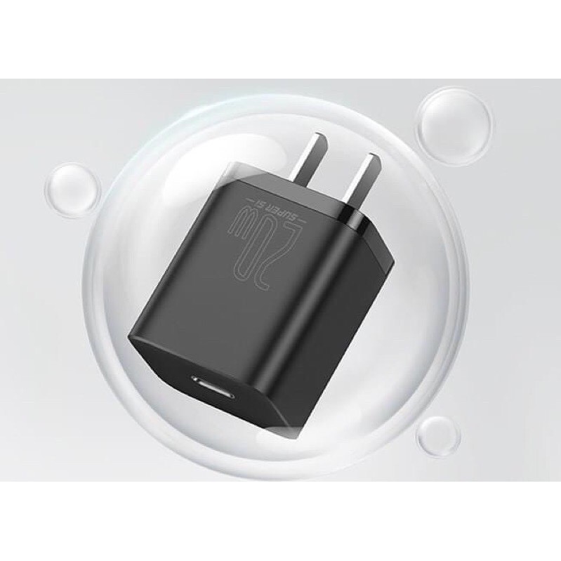 Bộ củ cáp sạc nhanh 20W dành riêng iPhone 12 chính hãng Baseus tương thích iPhone/ iPad/iPad Pro