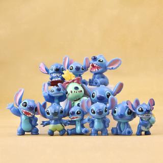 Bộ 12 mô hình nhân vật Stitch đáng yêu bắt mắt