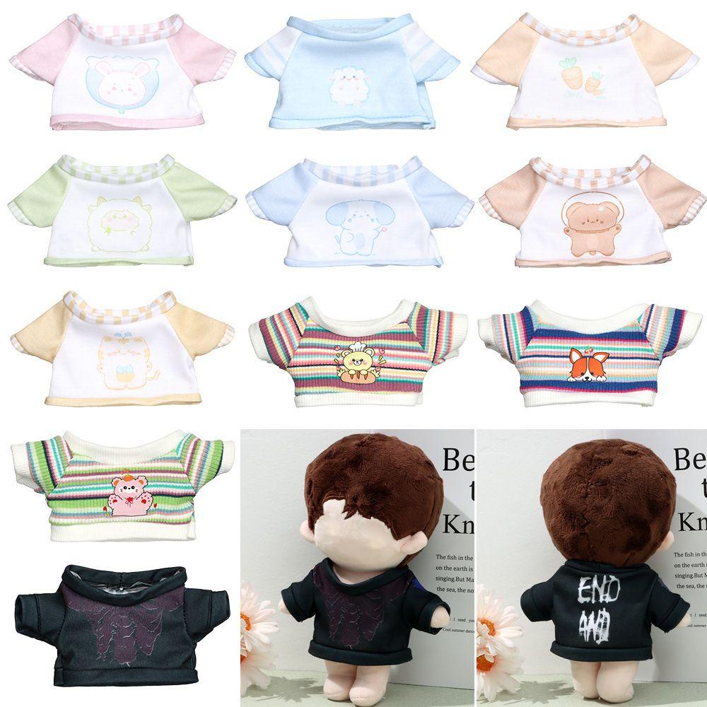 RAINBOW For 20cm T-Shirt Handmade Suit Collocation Doll Clothes Toys Replacement Clothes DIY Clothing Short Sleeved