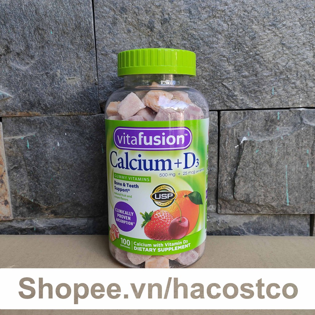 Kẹo dẻo canxi Vitafusion Calcium