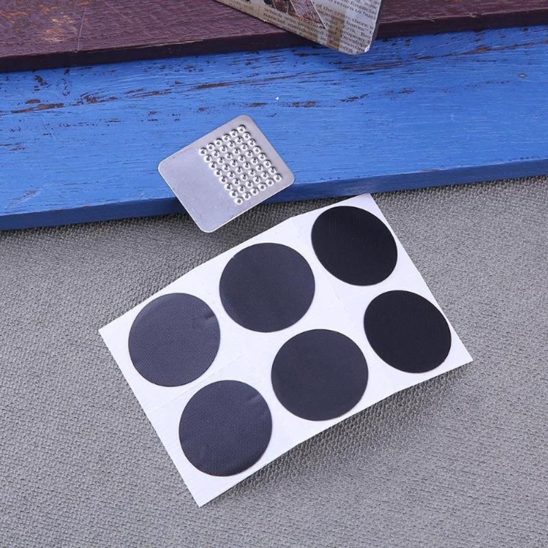 Set 12 Miếng Vá Lốp Xe Đạp Leo Núi Không Keo Tiện Lợi