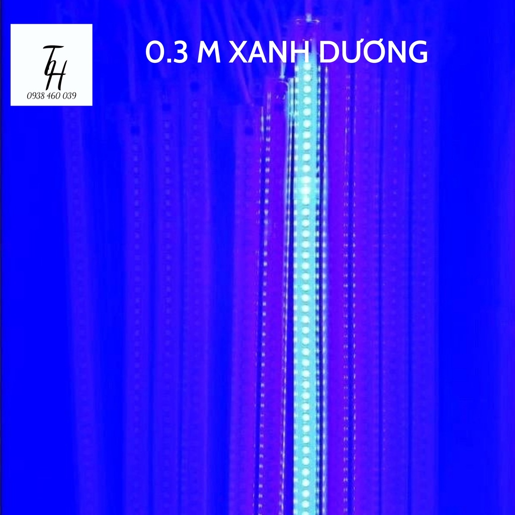 Đèn led thanh 220v dài 30cm nhiều màu giá rẻ