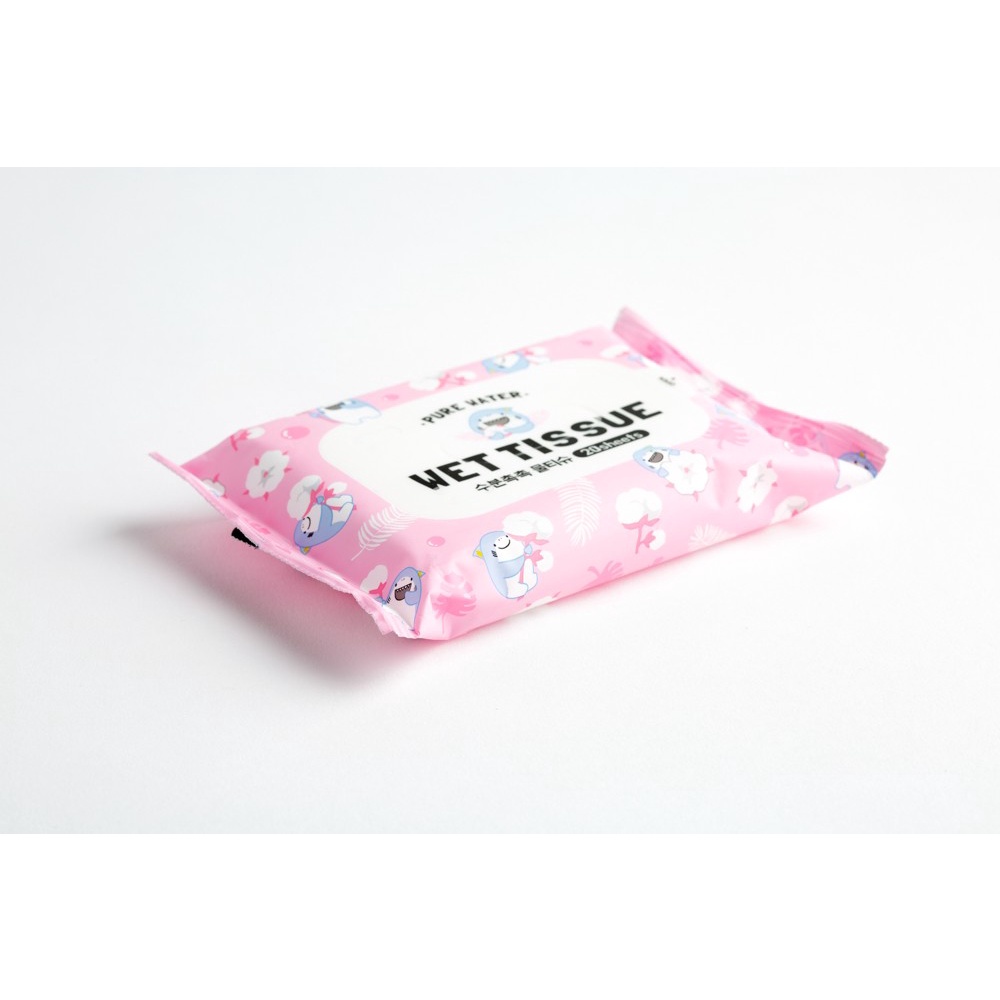 Khăn Ướt Cầm Tay ARTBOX Hàn Quốc Màu Hồng Tiện Lợi