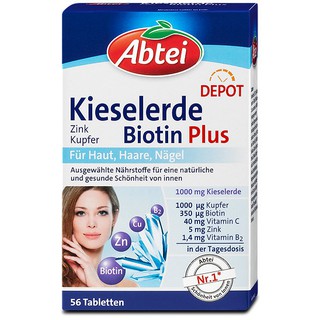 Viên uống abtei kieselerde botin plus đức - chống rụng tóc 56 viên - ảnh sản phẩm 2