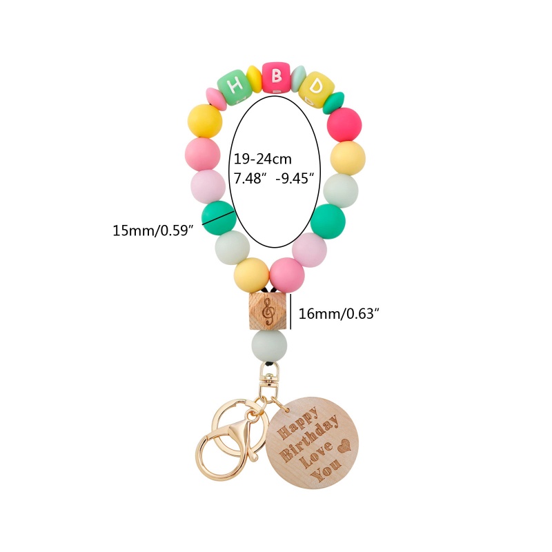 Vòng Tay Chuỗi Hạt Silicone Màu Dạ Quang Co Giãn