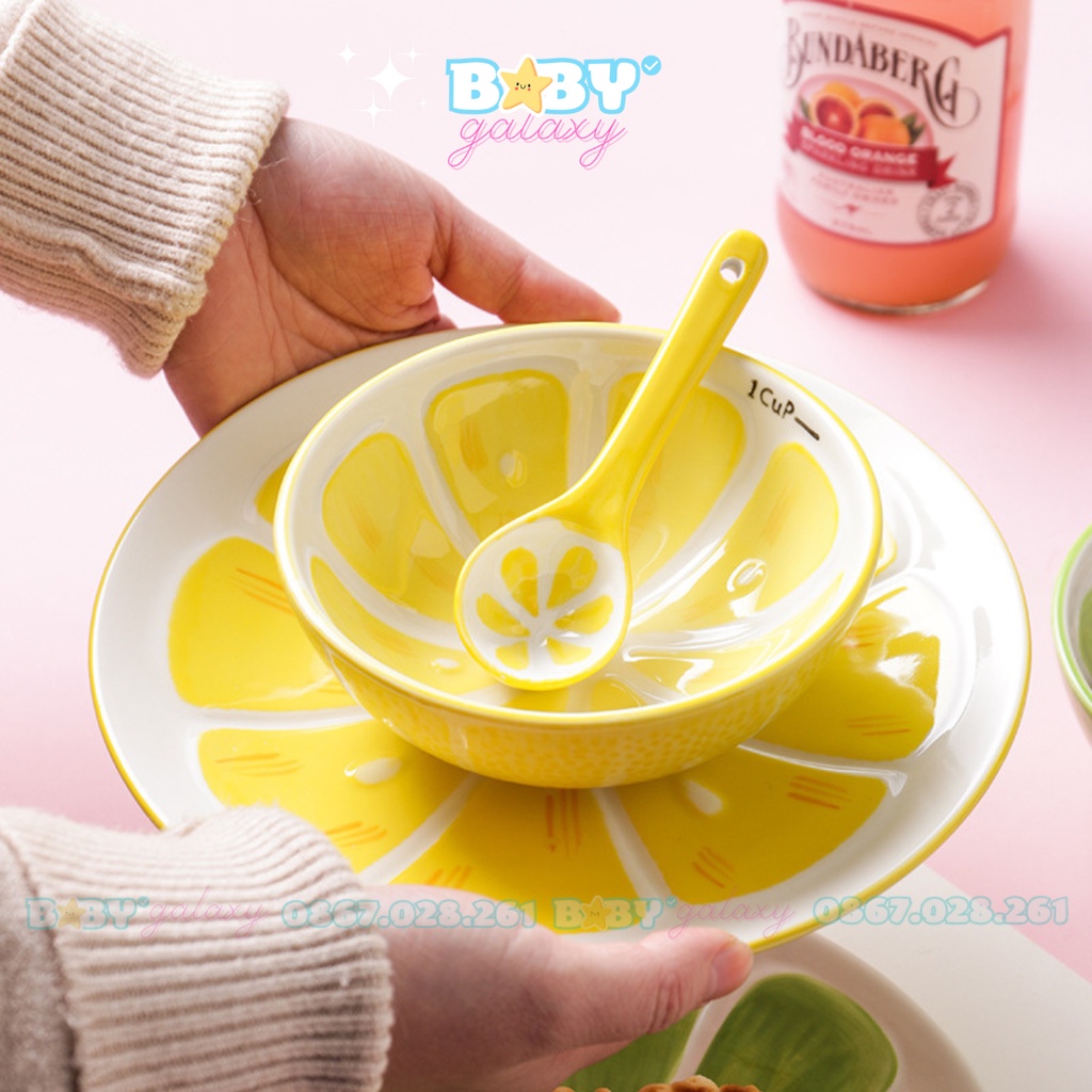 Chén Bát Ăn Cơm Cho Bé, Bát Ăn Dặm Hình Hoa Quả- Baby Galaxy Official