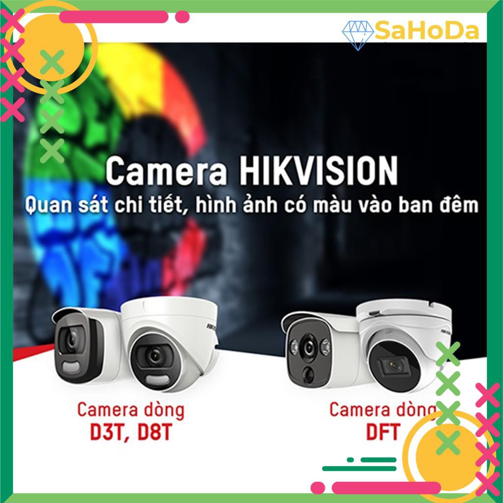 {CÓ MÀU BAN ĐÊM + MIC} Camera Hikvision bán cầu có màu ban đêm, tích hợp Micro thu âm, chống ngược sáng thực 130db