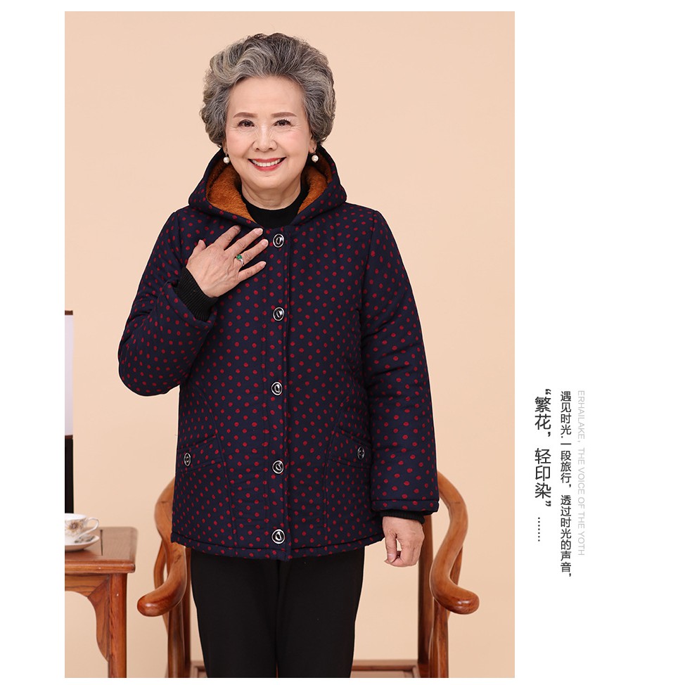 Áo Khoác Lót Lông Làm Quà Tặng Cho Bà, Áo Rất Dầy Và Ấm, Thích Hợp Cho Khí Hậu Mùa Đông Miền Bắc, Cao Nguyên Như Đà Lạt | BigBuy360 - bigbuy360.vn