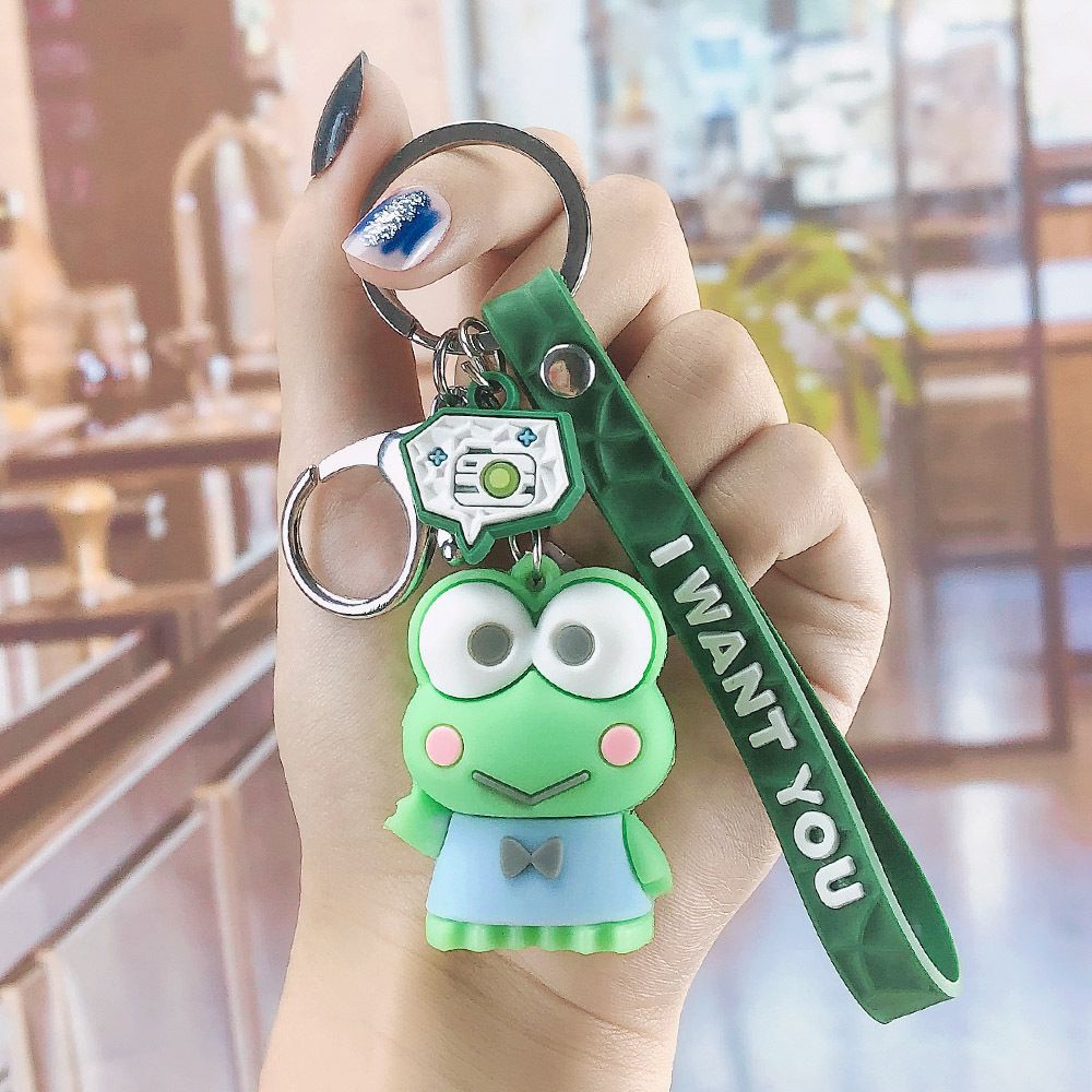 Móc Chìa Khóa Silicon Hình Chú Chó Mèo Dễ Thương