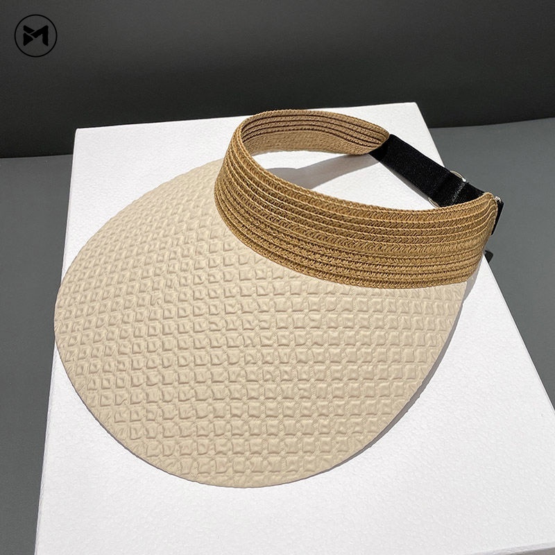 Mũ Rộng Vành Hở Chóp Có Thể Điều Chỉnh Phong Cách Hàn Quốc Thời Trang Đi Biển Cho Nữ