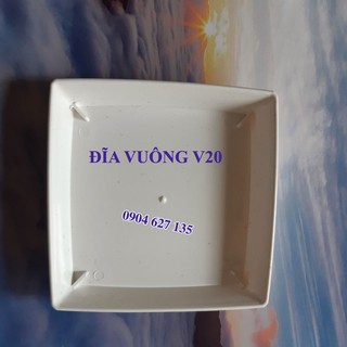 Đĩa vuông lót chậu nhựa trồng cây v200