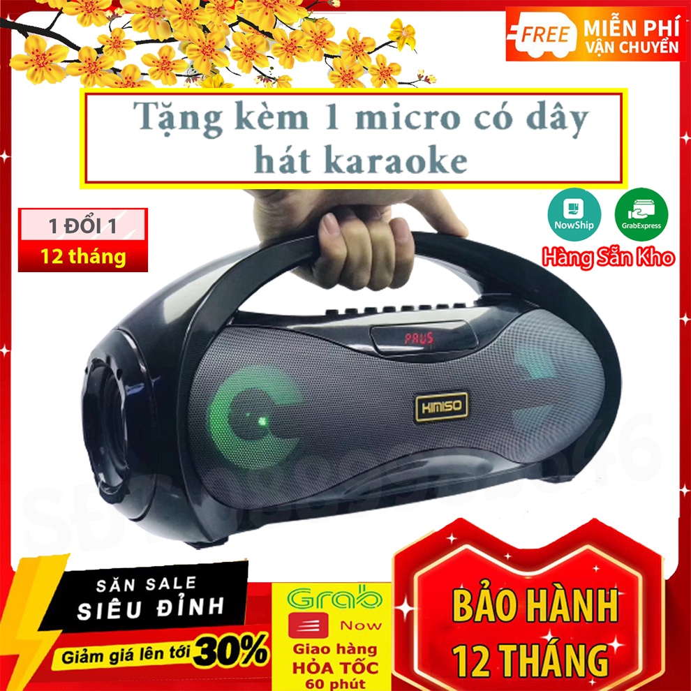 Loa Hát Karaoke Bluetooth Xách Tay Kimiso KM-S2 Tặng Kèm 1 Mic Hát Loa bass💥SIÊU HOT💥 cực mạnh💥💥