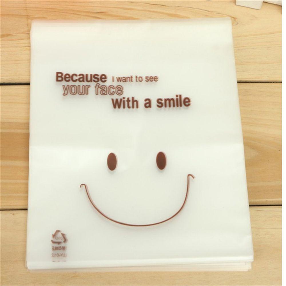 Set 100 Túi Nhựa Đựng Bánh Kẹo Có Keo Dán Tiện Lợi