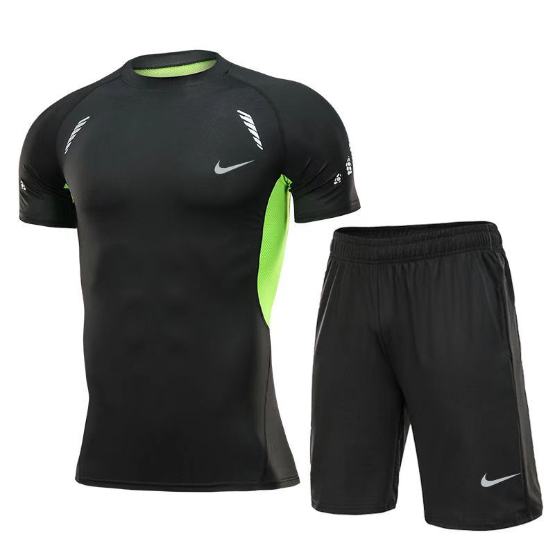 Bộ Đồ Bơi 2 Mảnh Áo Tay Ngắn + Quần Short Nhanh Khô Cho Nam