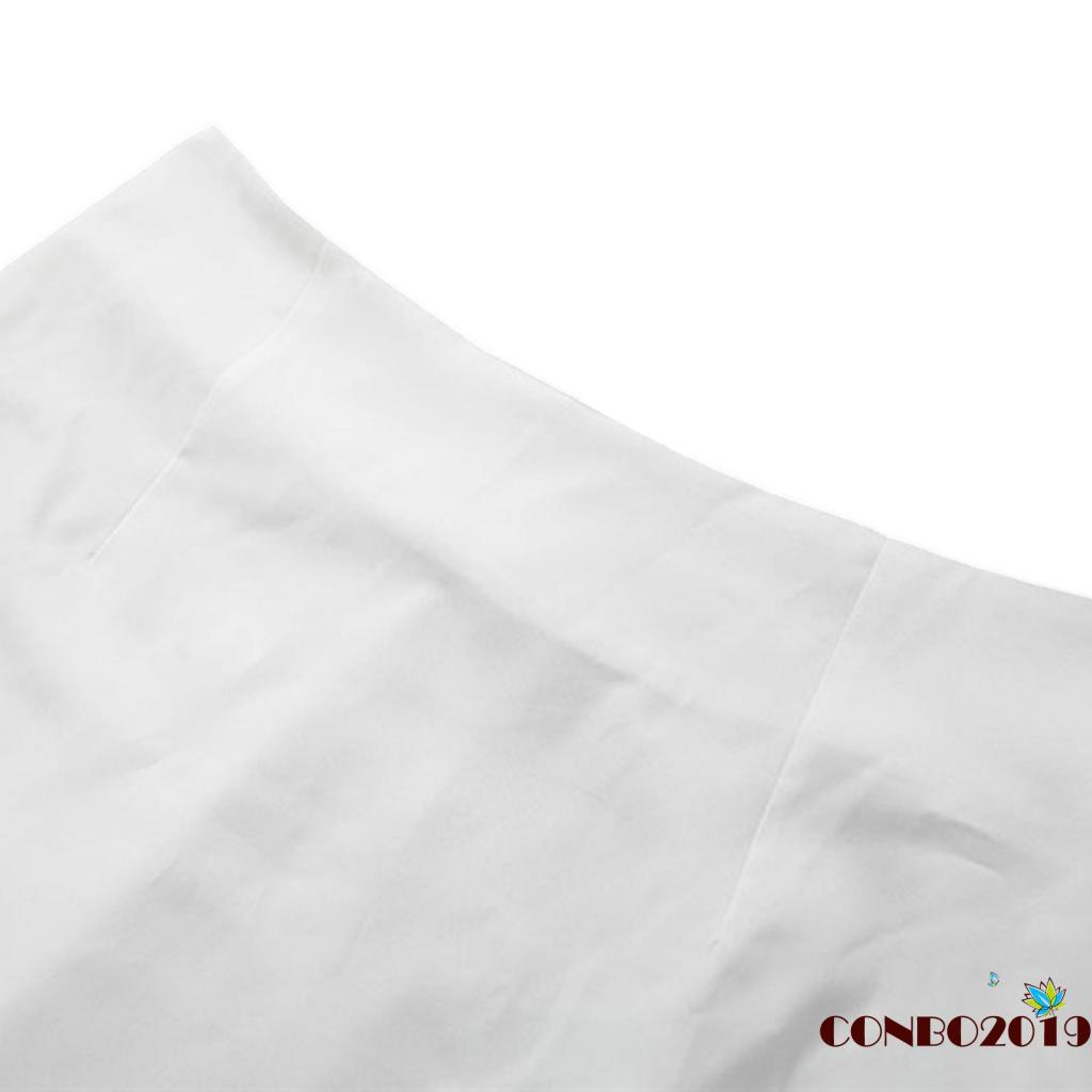 HGM-Women’s Sexy Tops and Skirt Suit Fashion Solid Color Long Sleeve Cardigan and Split Short Skirt