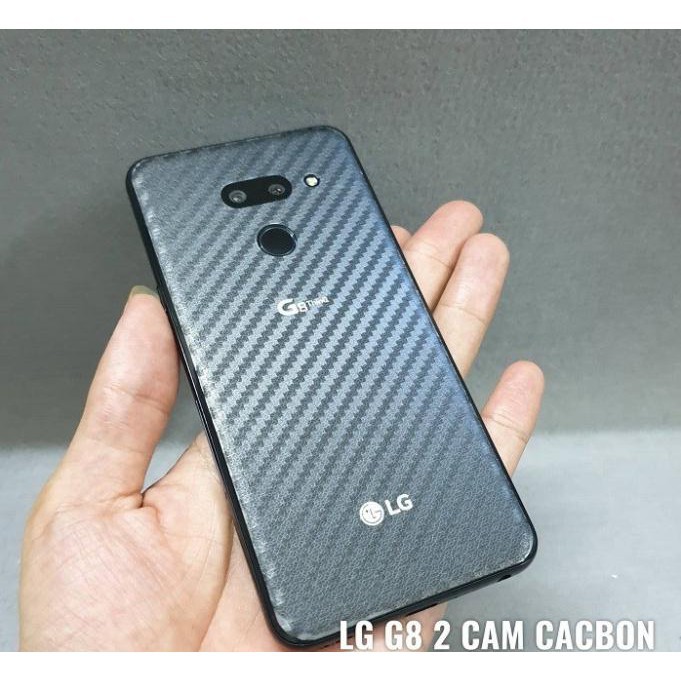 [LG G8/G8 ThinQ] Dán lưng 3D vân Cacbon - G8 Bản Hàn 03 Camera / G8 Bản Mỹ 02 Camera