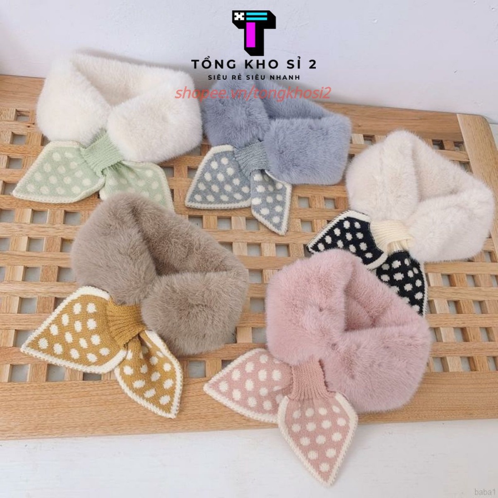 (CAO CẤP) Khăn Lông Quàng Cổ Cho Bé Siêu Ấm