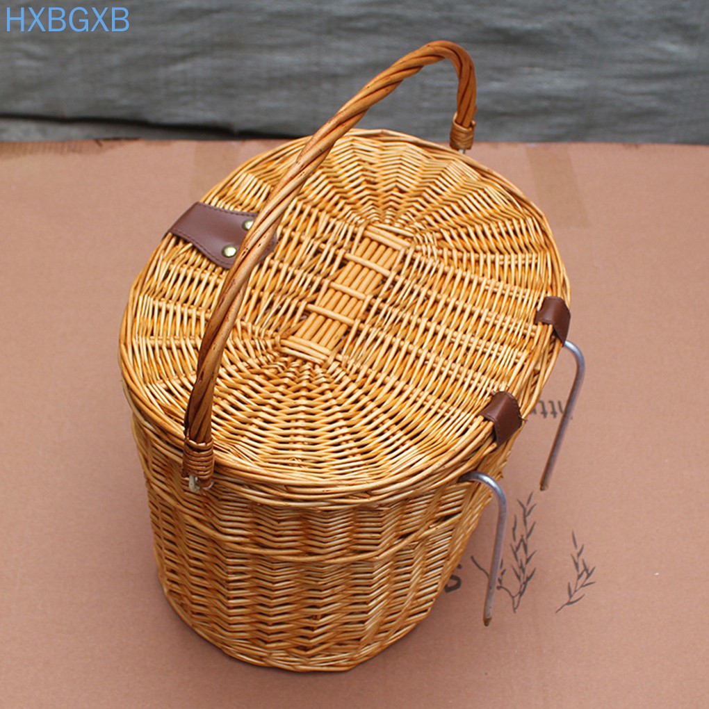 Giỏ Xe Đạp Đan Mây Phong Cách Vintage