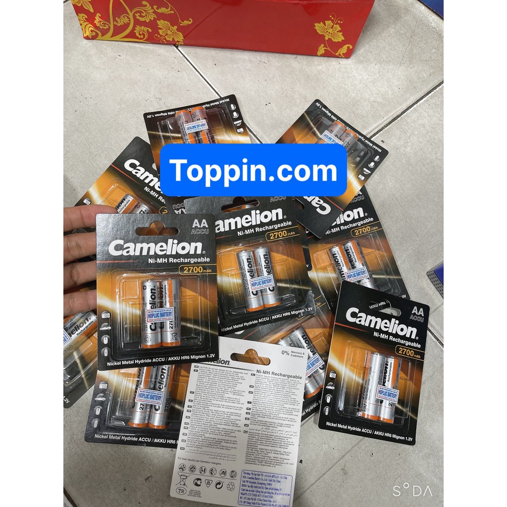 [TOPPIN] PIN SẠC AA,AAA CAMELION 2700MAH, 1100MAH