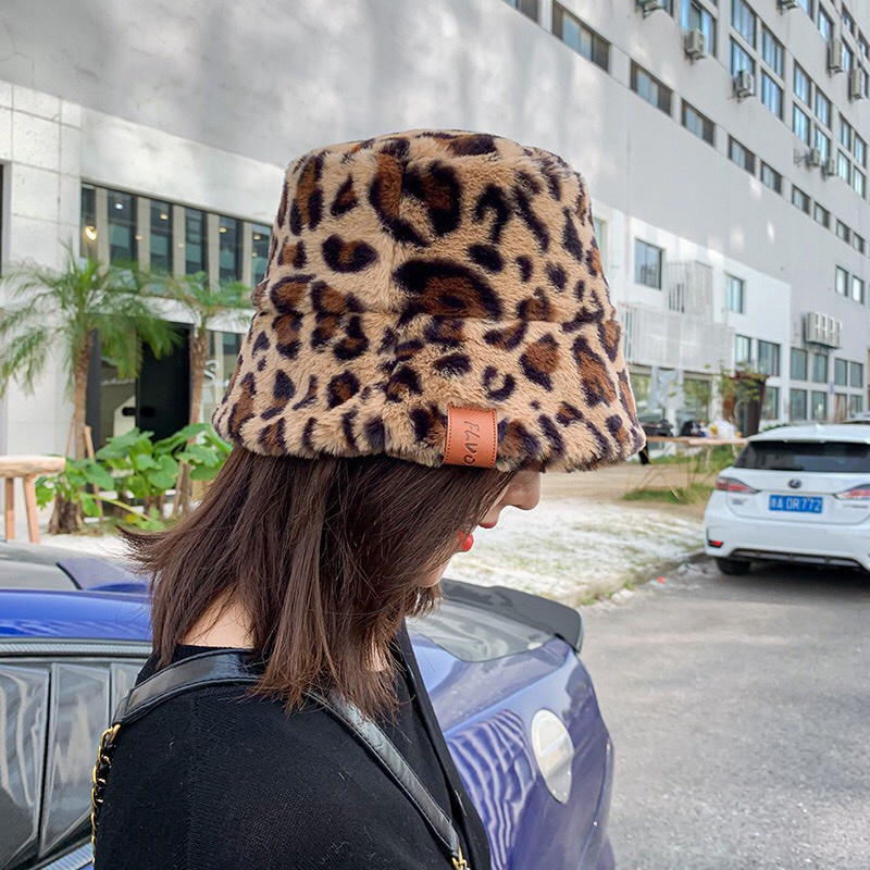 Mũ bucket lông cừu thu đông cho nữ phong cách Nhật Autumn loại đẹp dày ấm - Mã BU009 The Collar Box