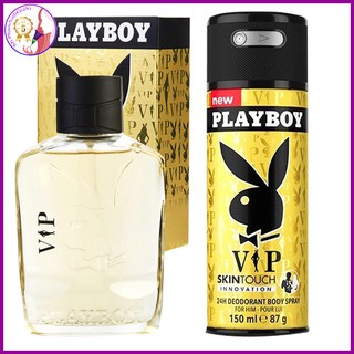 Combo nước hoa và xịt khử mùi nam playboy vip