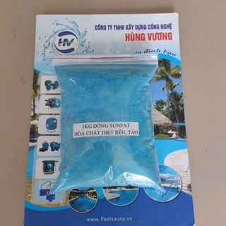 1Kg Đồng Sunfat CuSO4 xử lý rêu, tảo - Đồng Sunfat dùng trong trồng trọt, chăn nuôi, thủy sản, xử lý nước