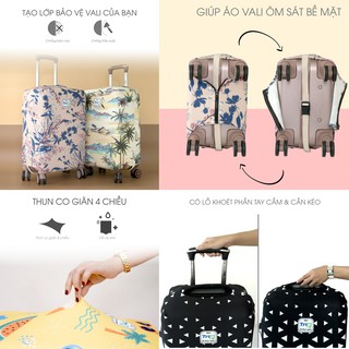 Áo trùm vali TRIP vải thun co dãn 4D