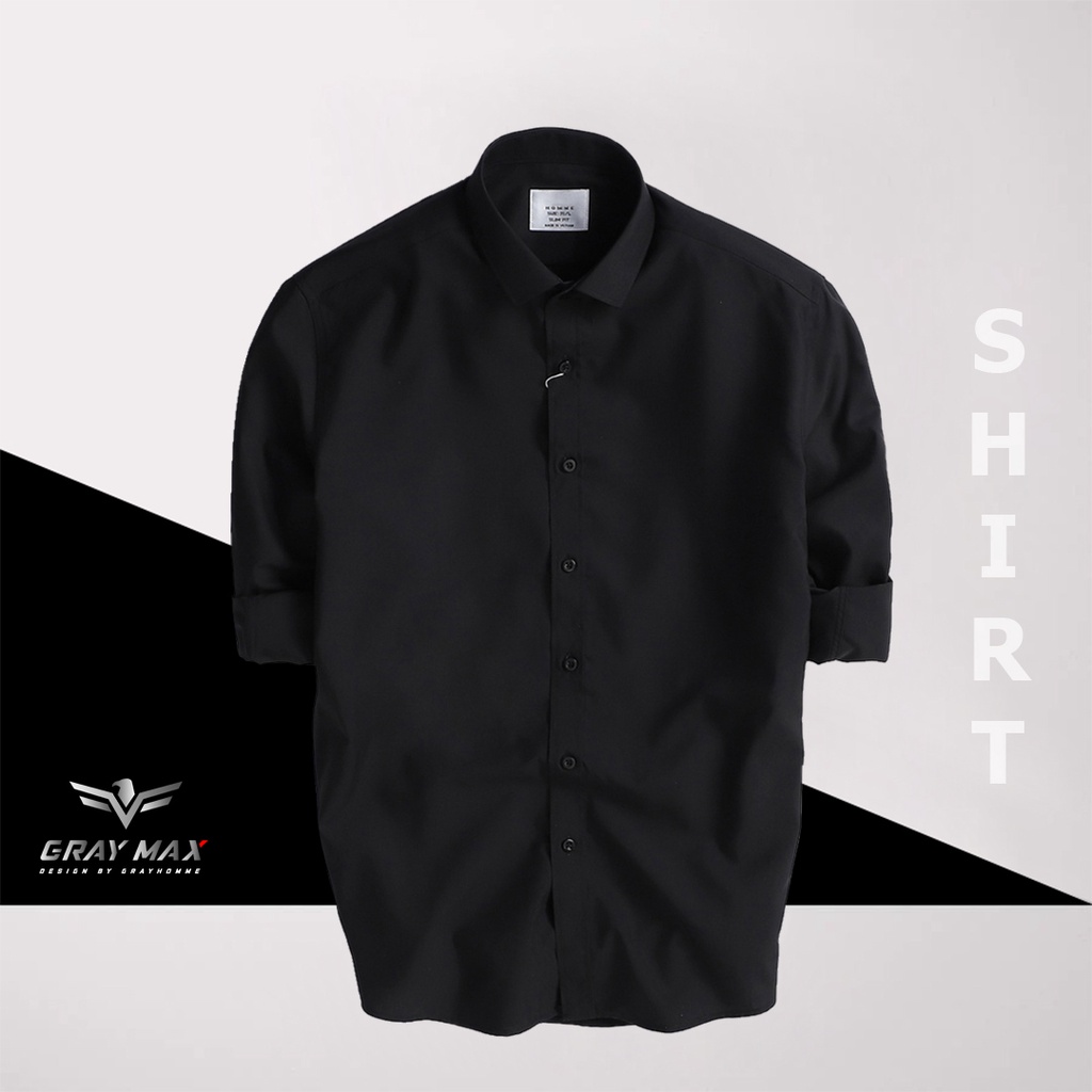 Áo sơ mi nam dài tay chất đẹp, vải bambo nano cao cấp công sở lịch lãm , kháng khuẩn, chống nhăn, khử mùi - Grayhomme