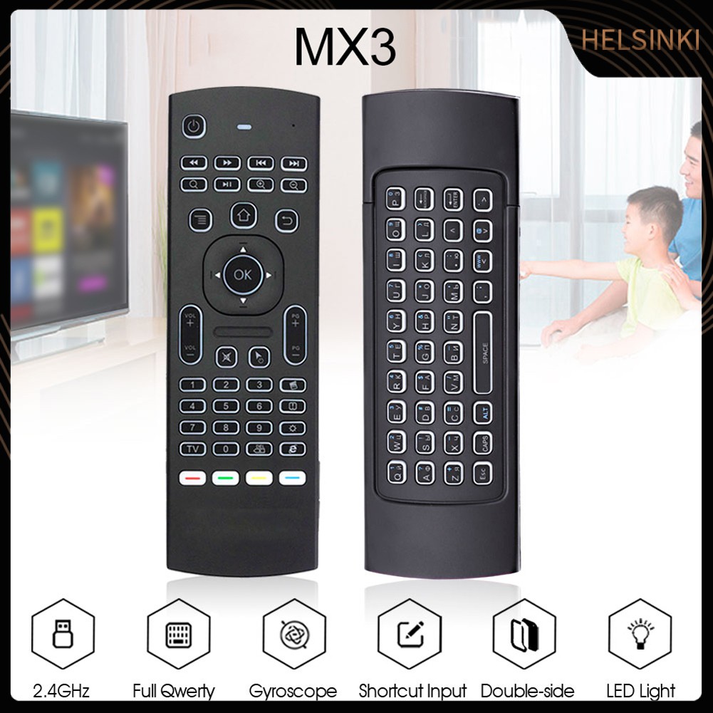 Điều Khiển Từ Xa Hel + Mx3 2.4g Cho Tv Box X96 H96 Android