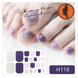 Set 22 miếng sticker dán móng chân siêu xinh