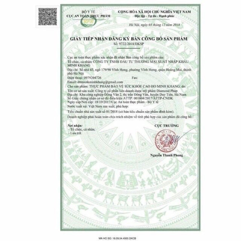 Cao Ho Minh Khang⚡AN TOÀN CHO BÉ⚡Hết Ho,Tiêu đờm