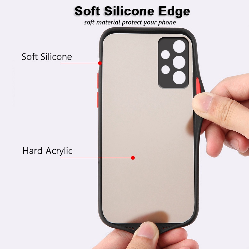 Ốp Lưng Nhám Chống Sock, Va Đập Bảo Vệ Camera Cho Realme C11 C12 C15 C17 C20 C21 C21Y C25 C25S C25Y C31 C35 Narzo 30A 50 50A